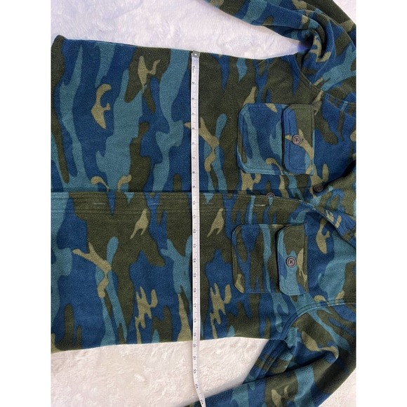 Outdoor Life Jacket Mens Small Camoflauge Fleece Button Up Hunt Winter Fall - Picture 4 of 8